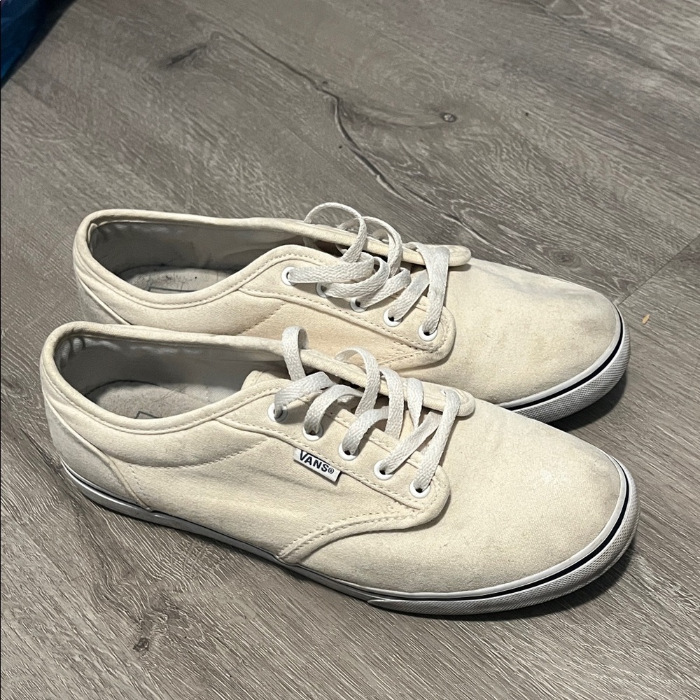 Vans Off-White Canvas Sneakers